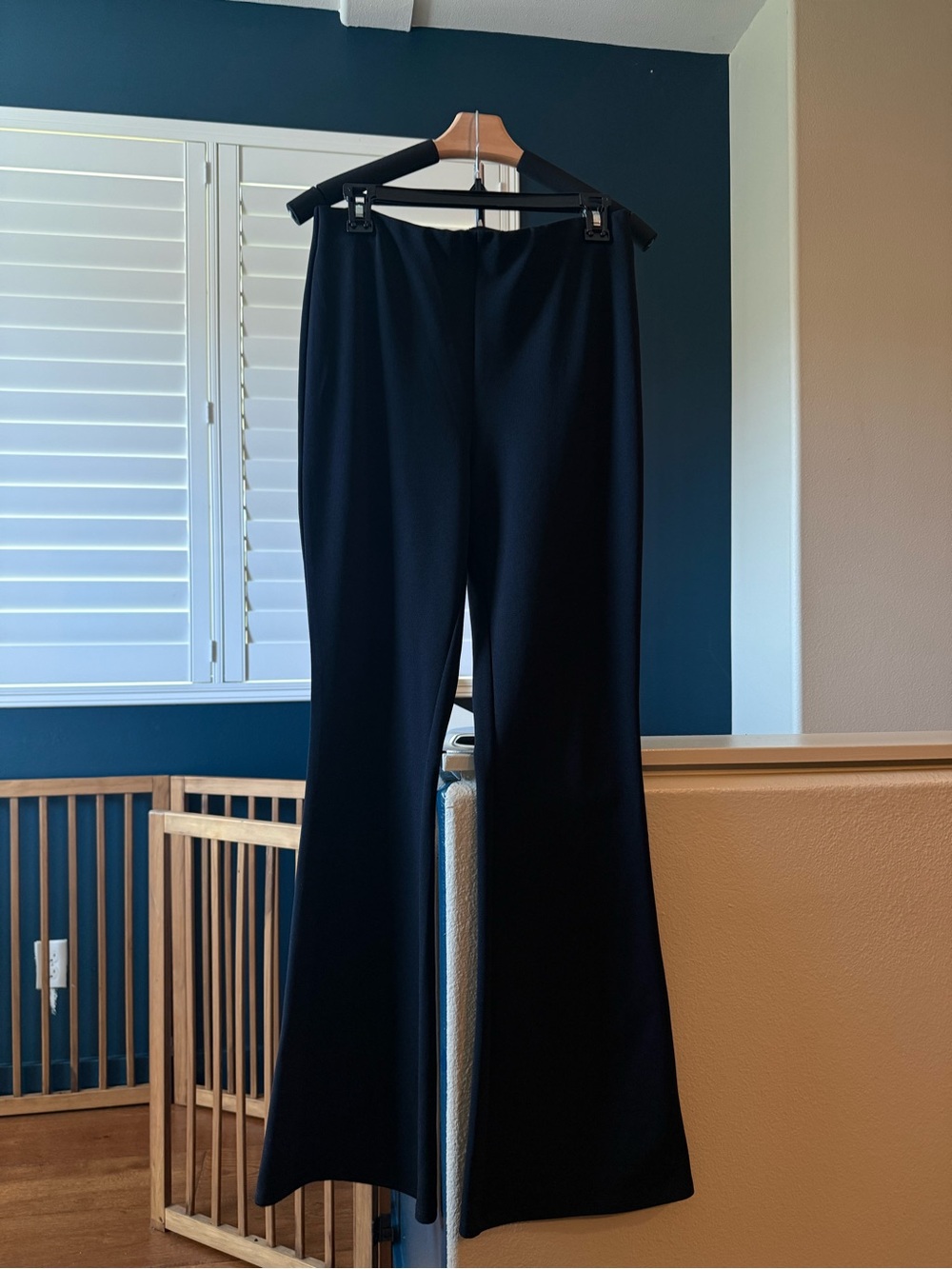 H&M Black Flared Trousers - Sleek Wide Leg